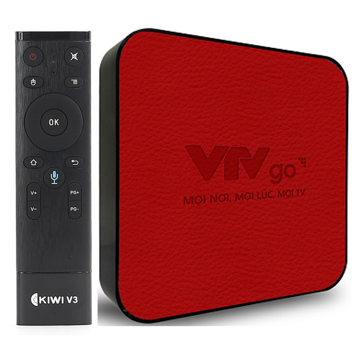 Android tivi box VTVgo V2 2020 kèm điều khiển Giọng nói - Ram 2GB - Hàng Chính Hãng