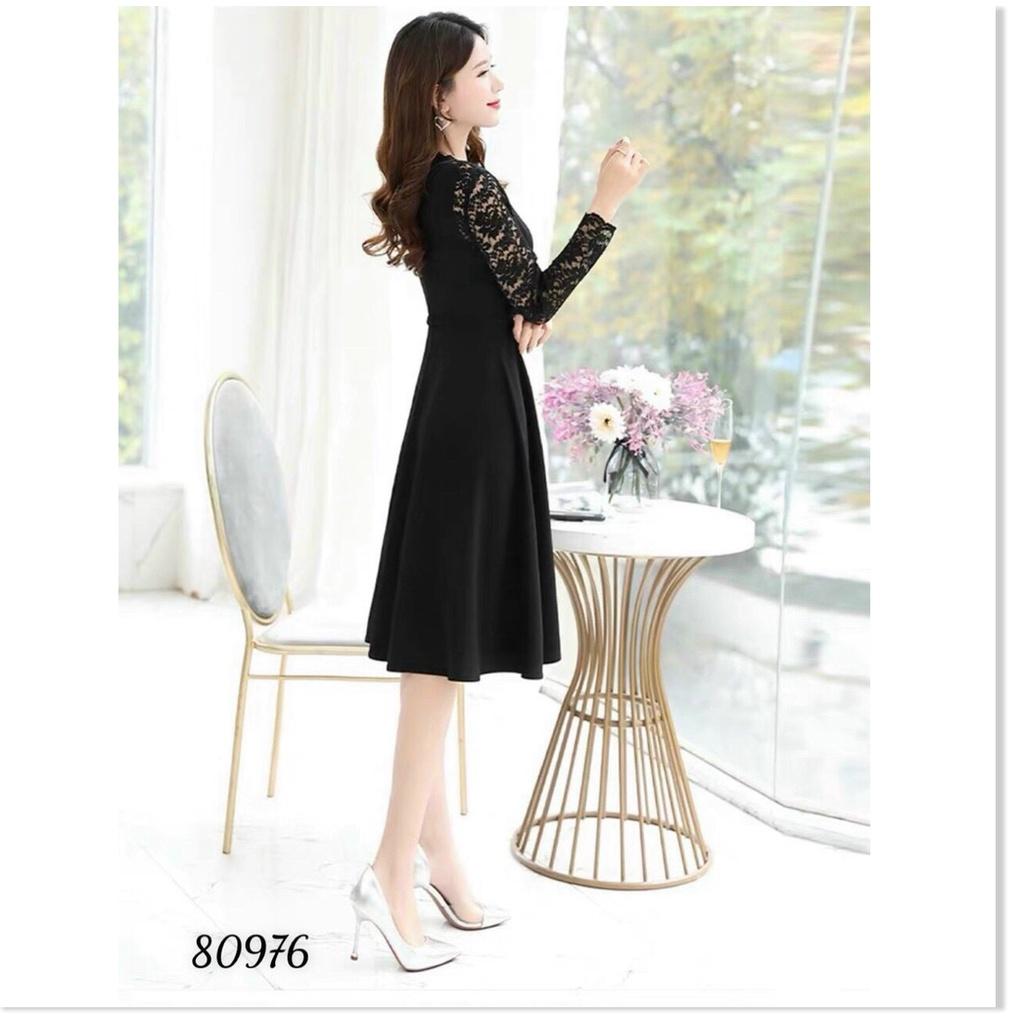 ĐẦM UMI PHỐI REN KÈM NỊT SIÊU ĐẸP TÔN DÁNG CHO CHỊ EM THỜI TRANG