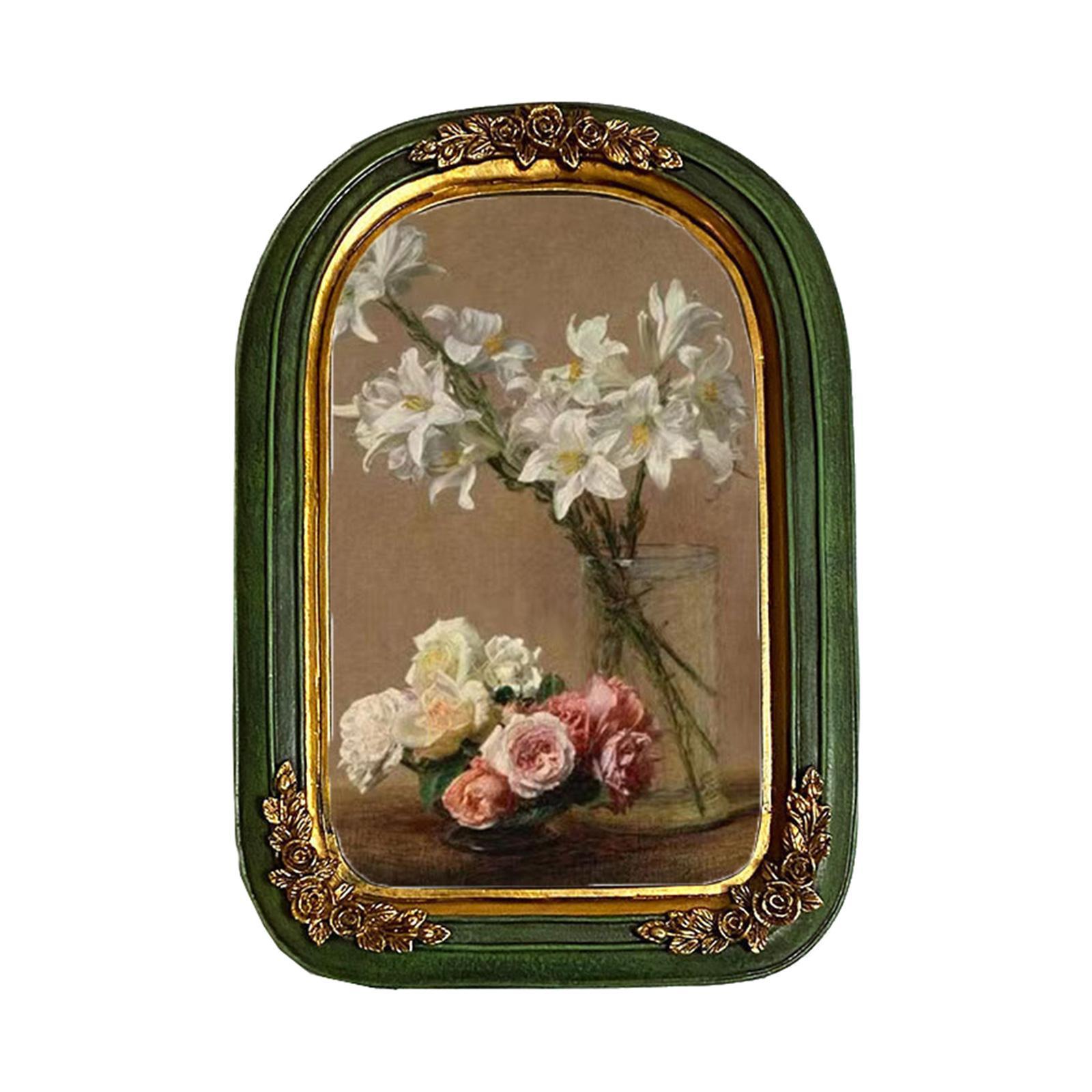 Retro Resin Photo Display Frame Tabletop Wall Hanging for Family Portrait