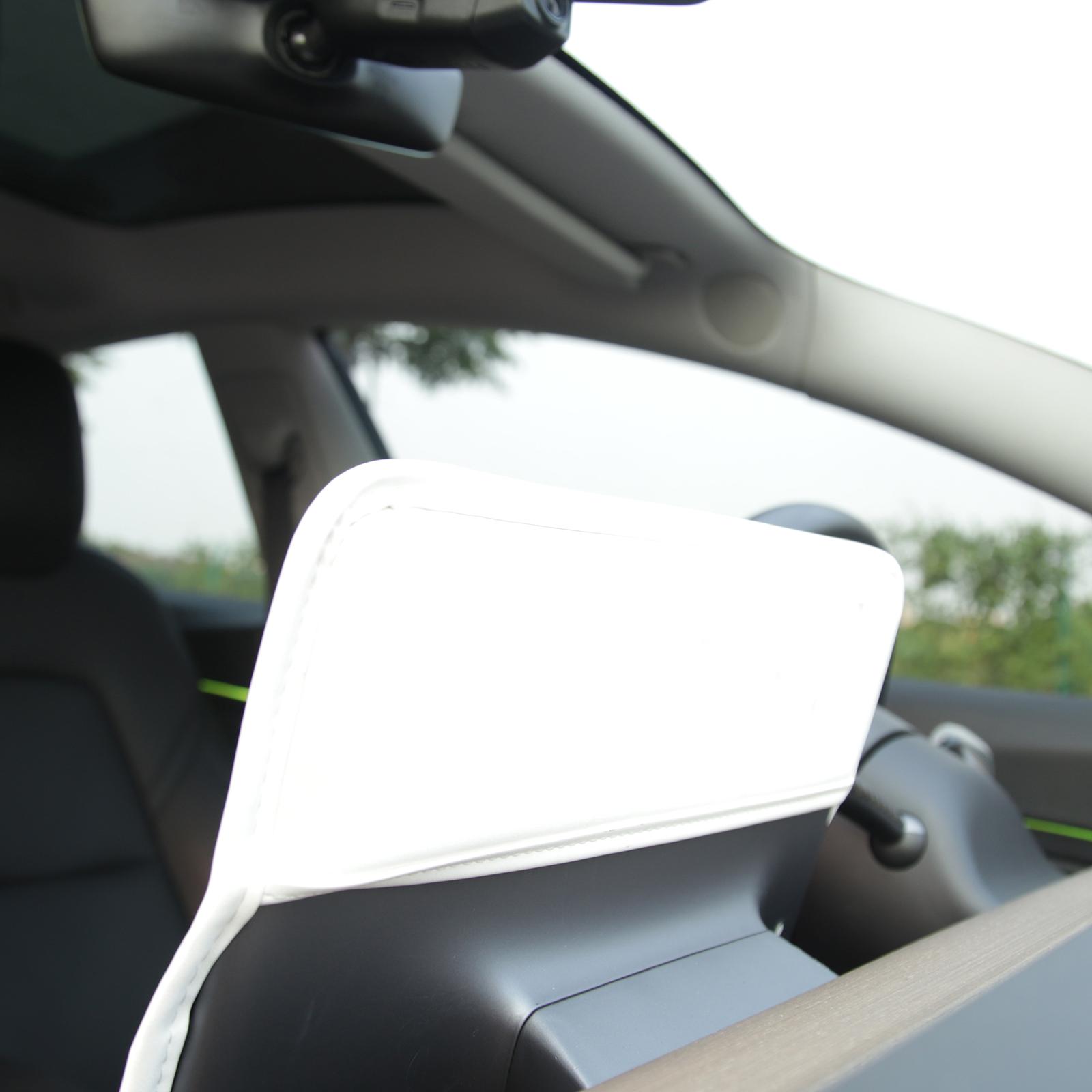 Navigation Cover Sleeve Sunshade Protector fits for Tesla Model 3 DIY White