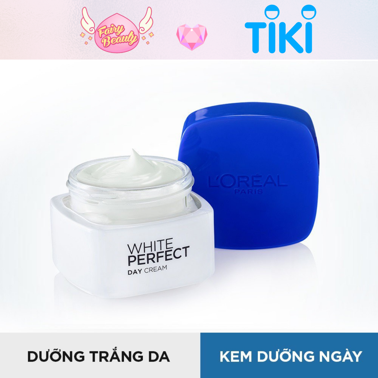 [L'OREAL PARIS] Kem Dưỡng Ban Ngày Giúp Trắng Da, Mờ Thâm & Đều Màu Da Tối Ưu Aura Perfect Day Cream SPF17 PA++ 50/20ml