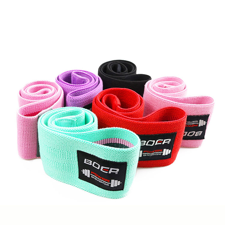 Dây kháng lực tập cơ mông đùi chân cao cấp Hip Resistance bands Boer 3603 - Hàng chính hãng. Dây tập tăng vòng 3, mini band, miniband, resistance band, dây đàn hồi, dây thun tập gym