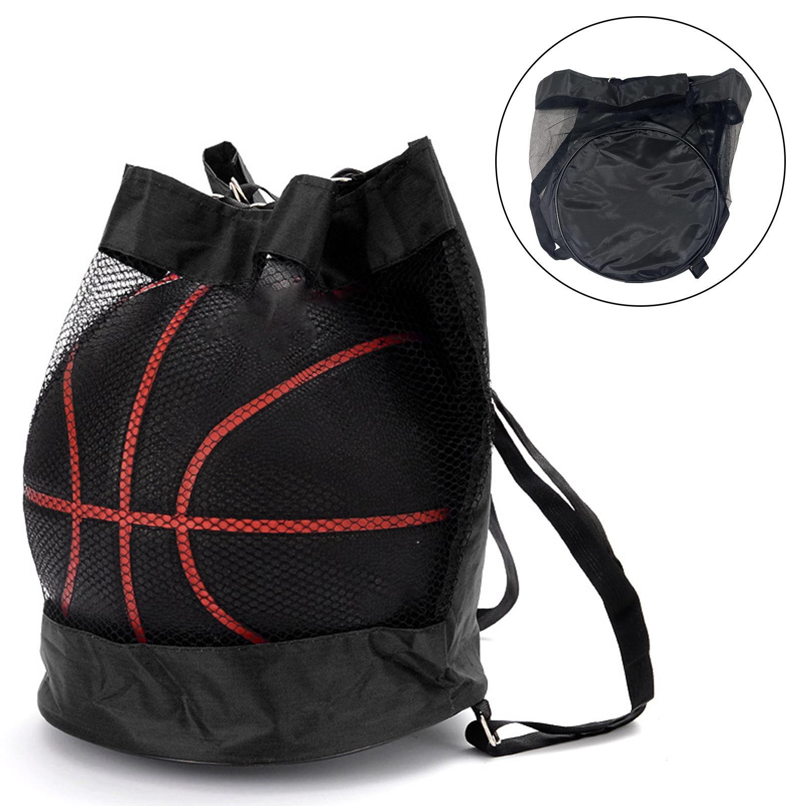 Basketball Carrying Backpack Soccer Oxford Cloth Black Sack Pack Tennis Bag