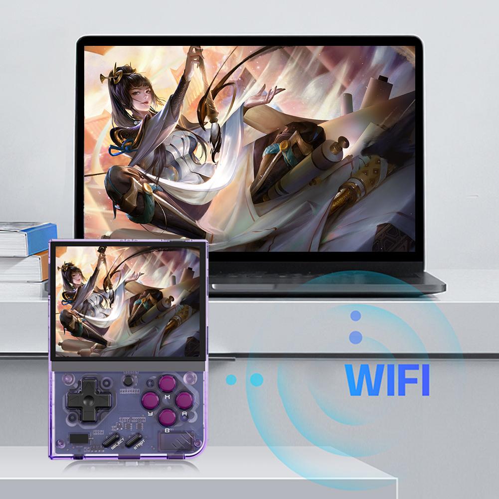 Máy chơi game cầm tay MIYOO Mini Plus V3 3,5 inch kiểu cổ điển di động 10000 trò chơi với hệ thống WiFi Linux Màn hình IPS Pin 3000mAh Màu sắc: 64G Đen 2 CÁI
