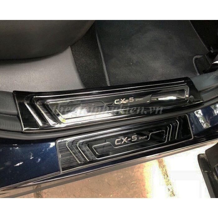 Bộ Ốp bậc, Nẹp bước chân Mazda CX-5, CX5 2018 – Mẫu Titan