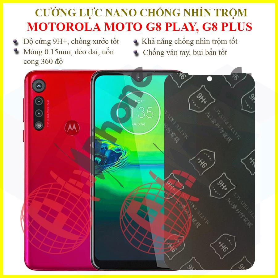 Dán chống nhìn trộm dành cho Motorola Moto G8 Play, G8 Plus - Dán cường lực dẻo nano 9H+