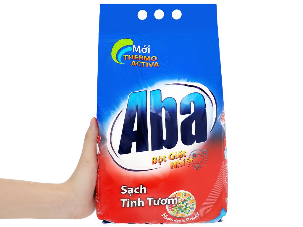 Bột giặt nhiệt Aba sạch tinh tươm 2,9kg