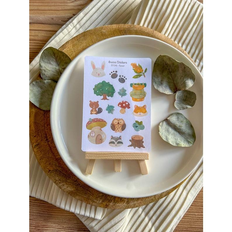 Sticker sheet forest - chuyên dán, trang trí sổ nhật kí, sổ tay | Bullet journal - Unim033