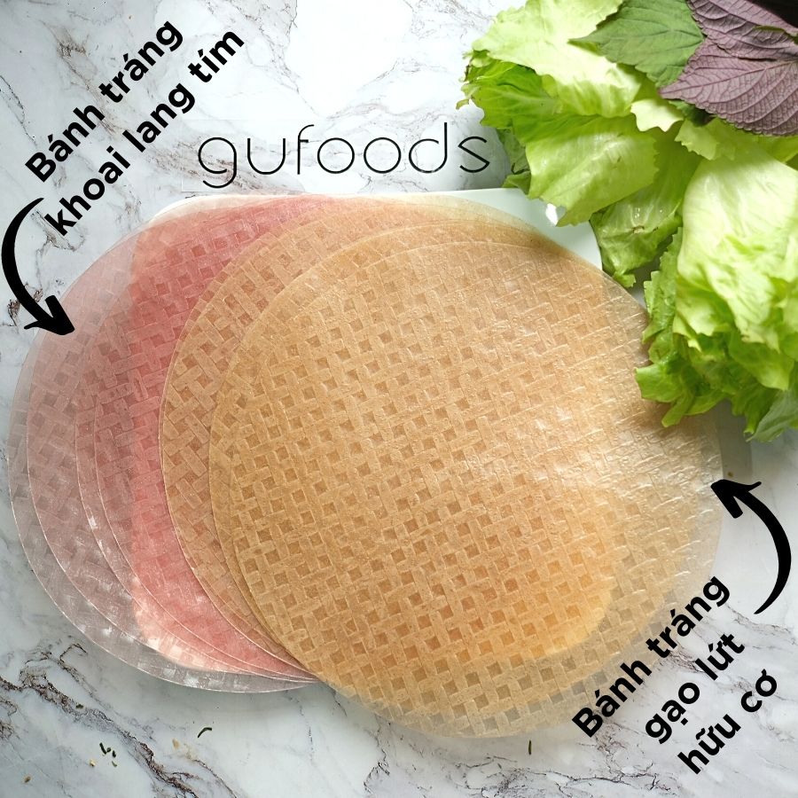 Bánh tráng cuốn ăn kiêng GUfoods - Dai ngon, Tự nhiên, Lành mạnh, Eat clean
