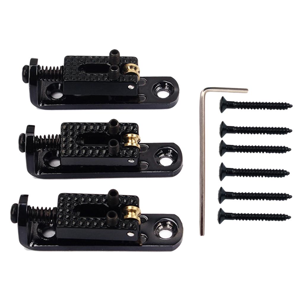 3Pcs Single Guitar Bridge for 3/4/5/6 String Guitar Cigar  Box Banjo Parts