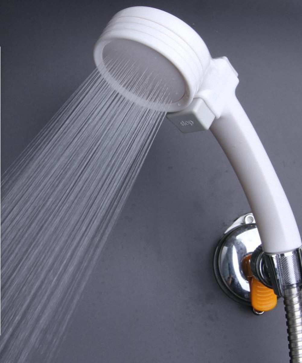 Vòi sen tăng áp lực Nhật tiết kiệm nước có nút điều khiển tắt mở trên thân vòi, phụ kiện nhằ tắm Mihoco 211