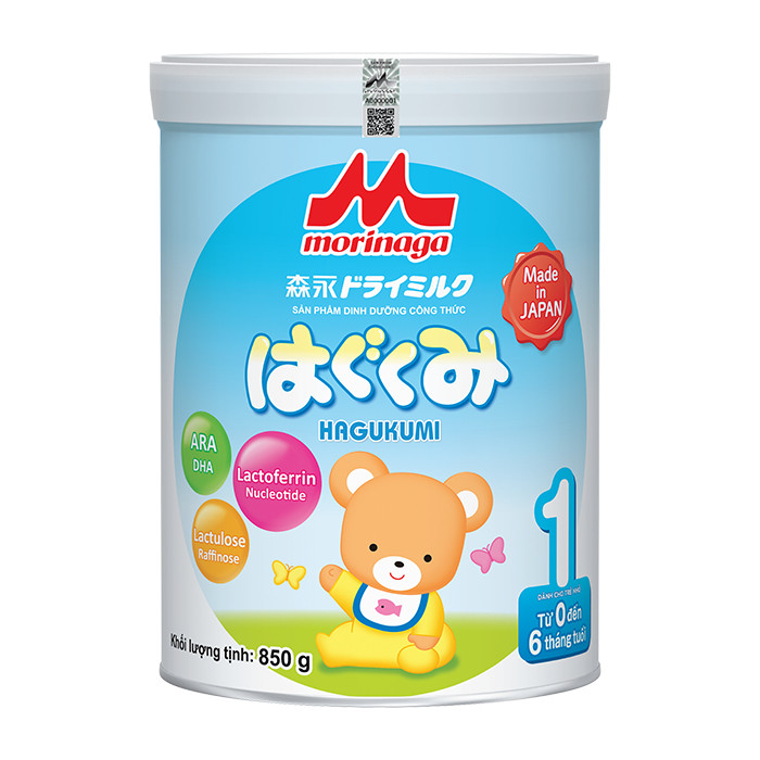 Sữa Morinaga Số 1 - Hagukumi (tách đai - 850g)