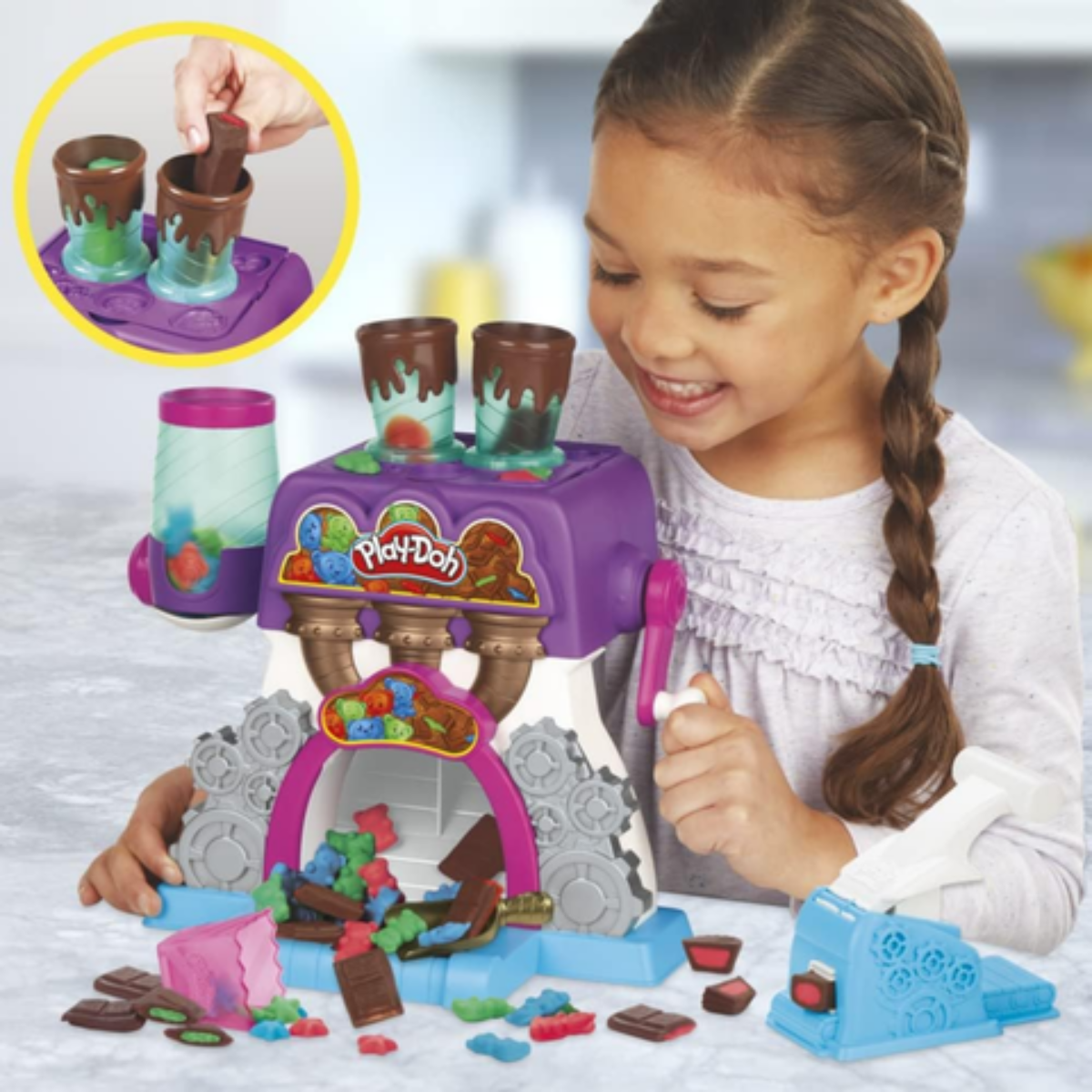 Bộ đồ chơi đất nặn nhà máy sản xuất bánh kẹo Play-Doh E9844