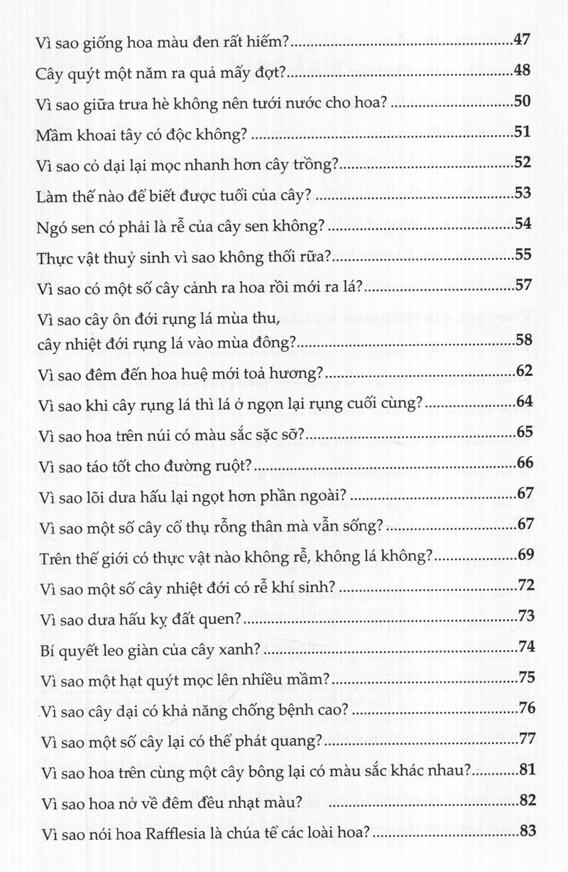 10 Vạn Câu Hỏi Vì Sao?  - Thực Vật (Tái Bản)