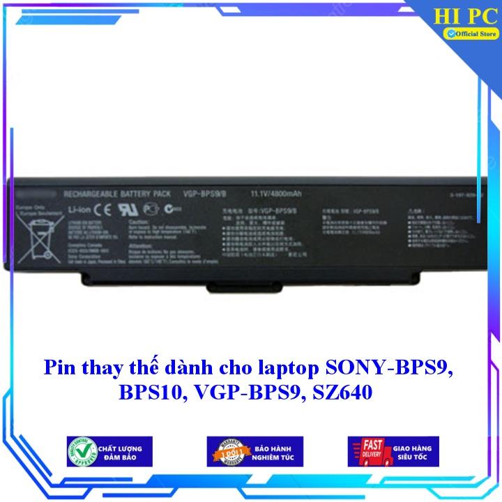 Pin thay thế dành cho laptop SONY-BPS9 BPS10 VGP-BPS9 SZ640 - Hàng Nhập Khẩu