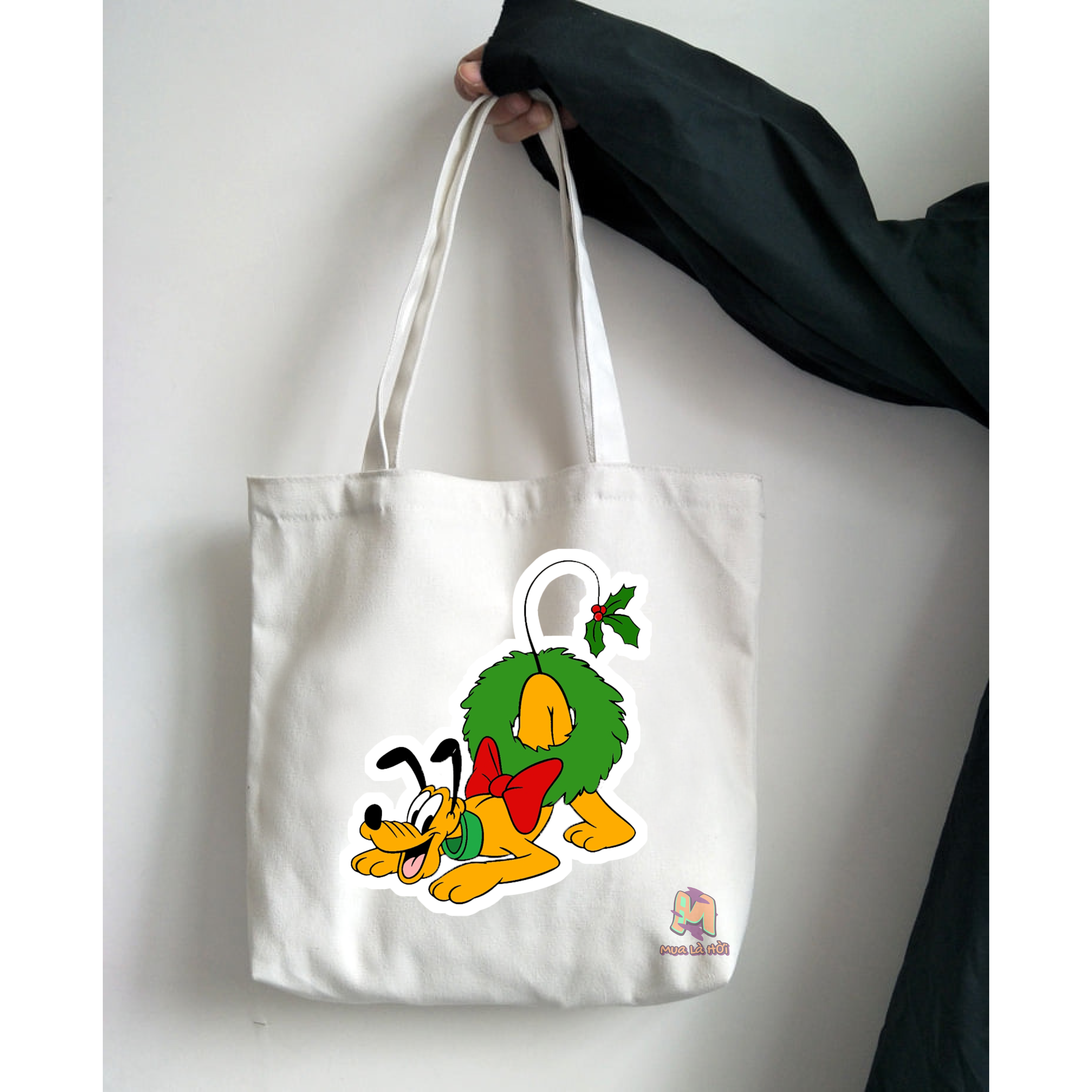 Túi Tote in hình chủ đề Pluto &amp; Goofy Dog