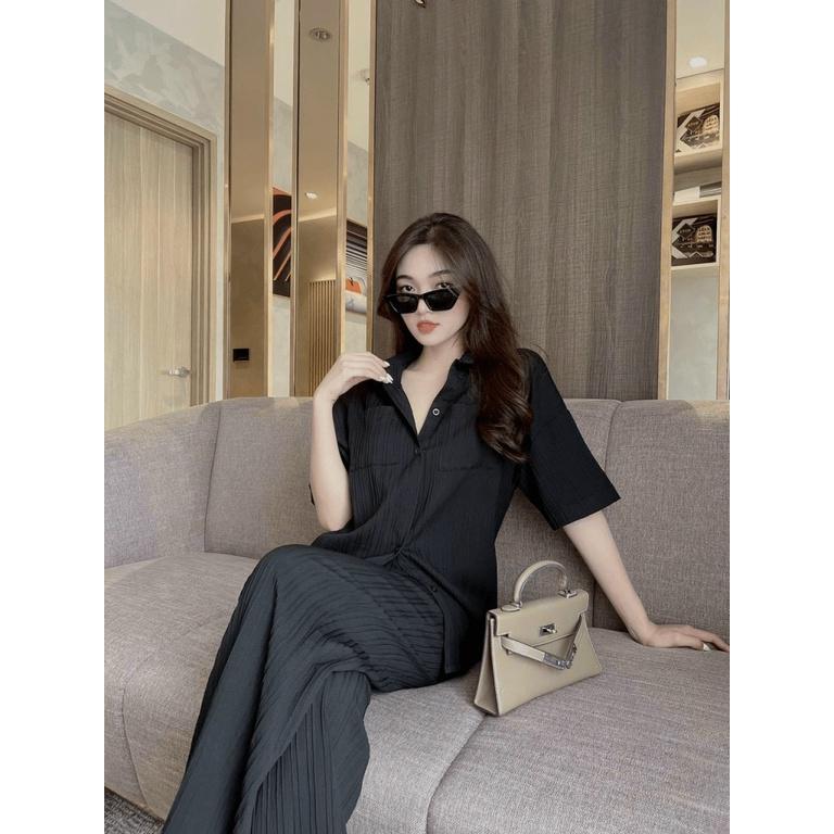 MẪU HOT SÉT SƠ MI XỐP NHĂN DÁNG DÀI SIÊU SANG CHẢNH DX
