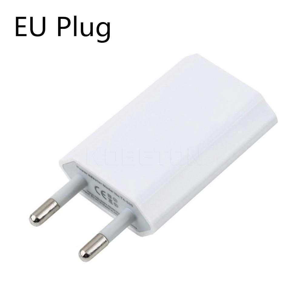 Phích cắm sạc điện USB 5V 1A chuẩn EU/Hoa Kỳ dùng khi đi du lịch