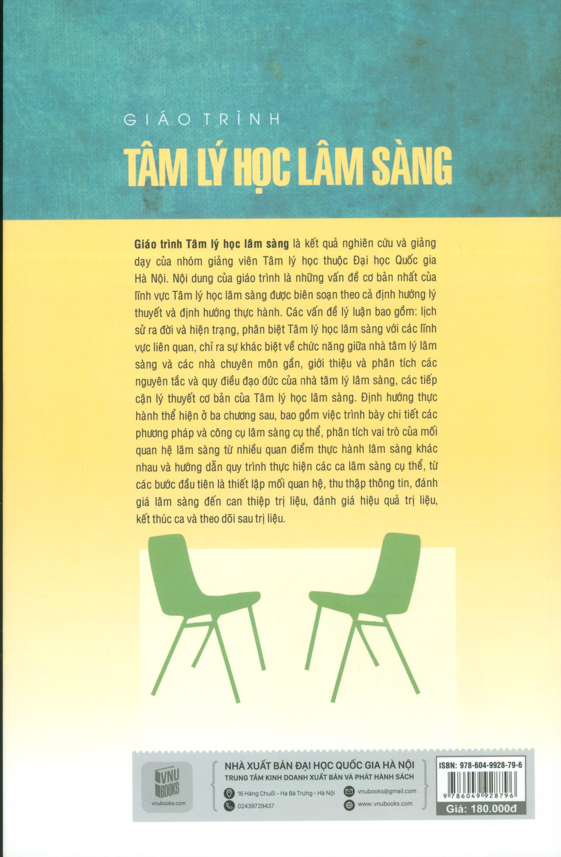 Giáo Trình Tâm Lý Học Lâm Sàng (tái bản năm 2020)