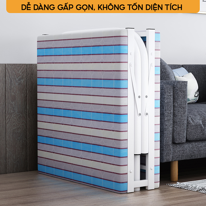 Giường ngủ gấp gọn Hàng Nhập Trung Cao Cấp khung to dày chắc chắn VANDO