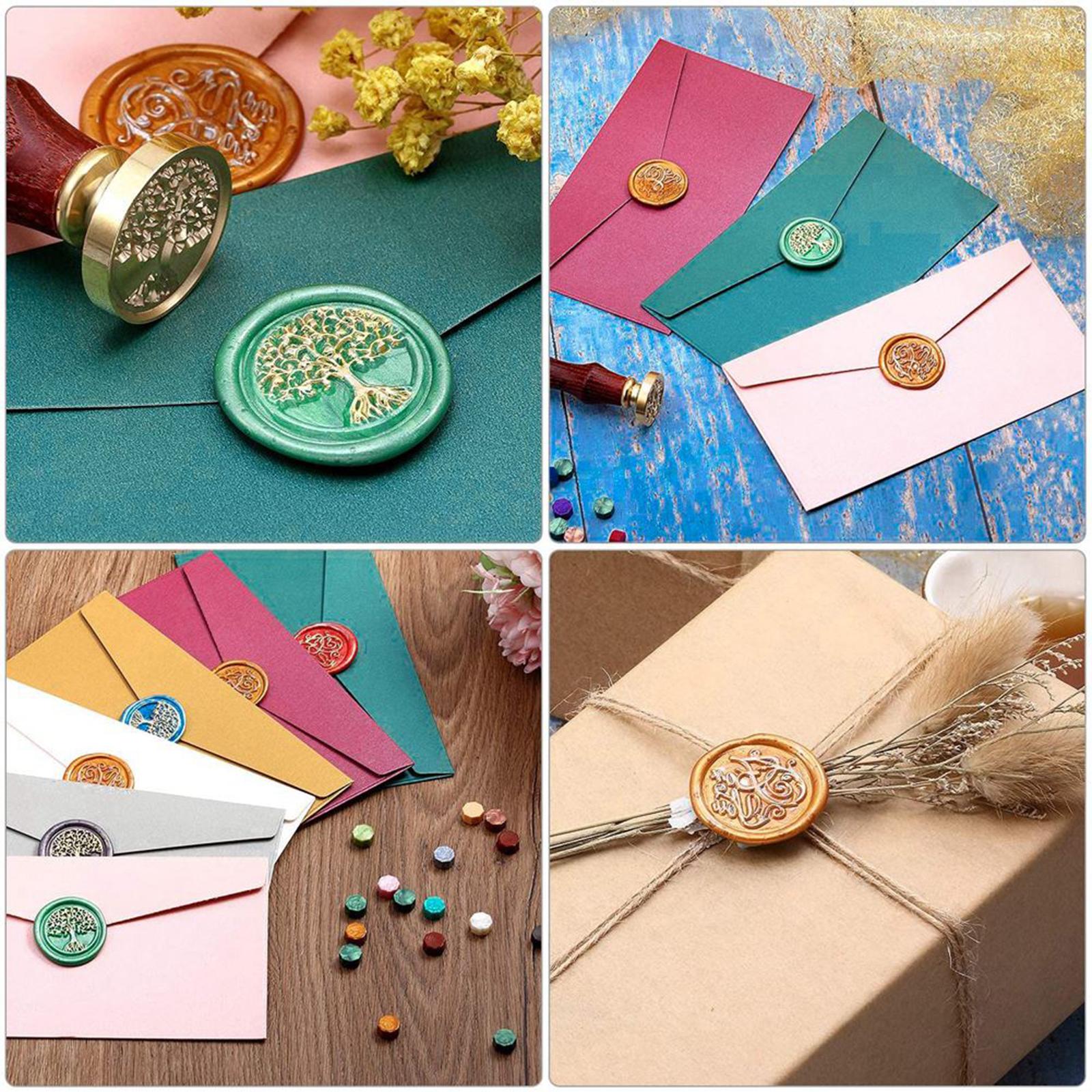 Retro Sealing Wax Stamp Kit for Sealing Letter Card Wedding Invitation