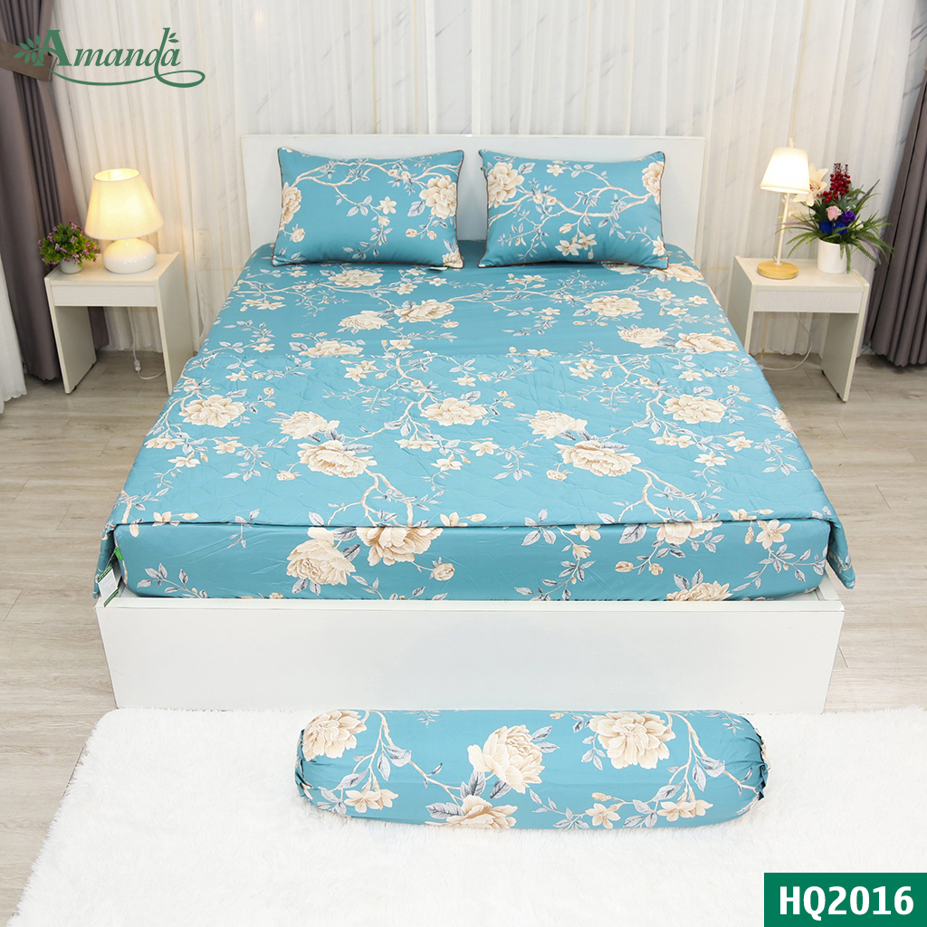 Vỏ gối nằm Amanda, chất liệu cotton lụa satin Hàn Quốc mềm mịn thoáng mát