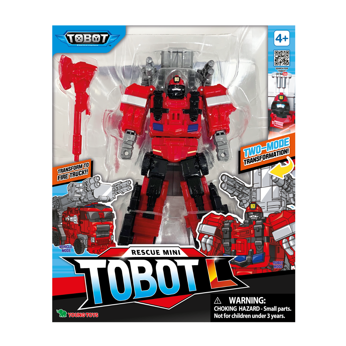 Đồ Chơi Tobot Cứu Hộ Biến Hình Xe Cứu Hỏa L Tobot 301160