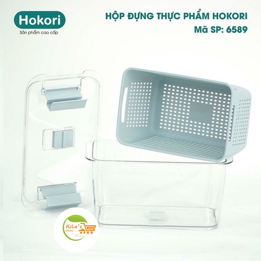 Hộp đựng thực phẩm 2 lớp hokori