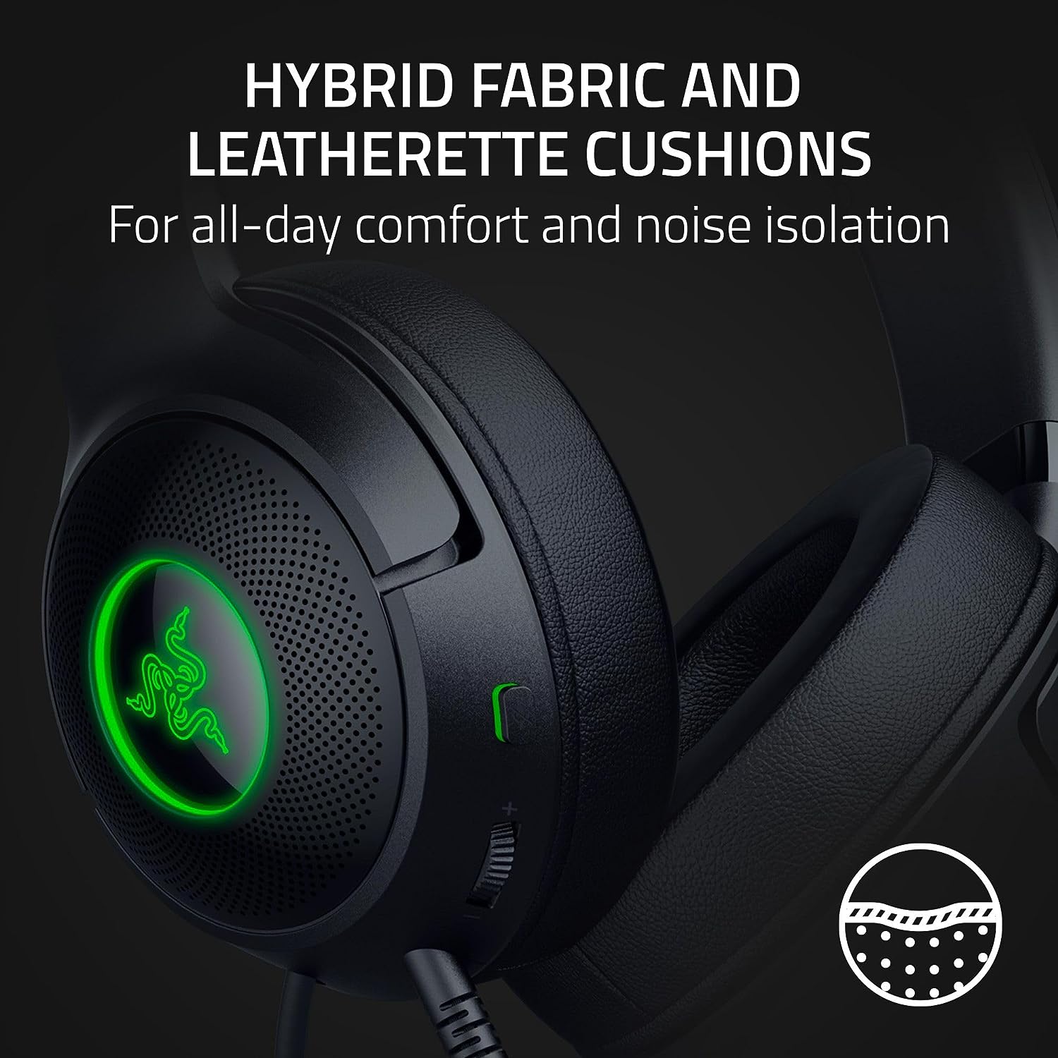 Tai nghe có dây choàng đầu Razer Kraken Kitty V2-USB Headset with RGB Kitty Ears_Mới, hàng chính hãng