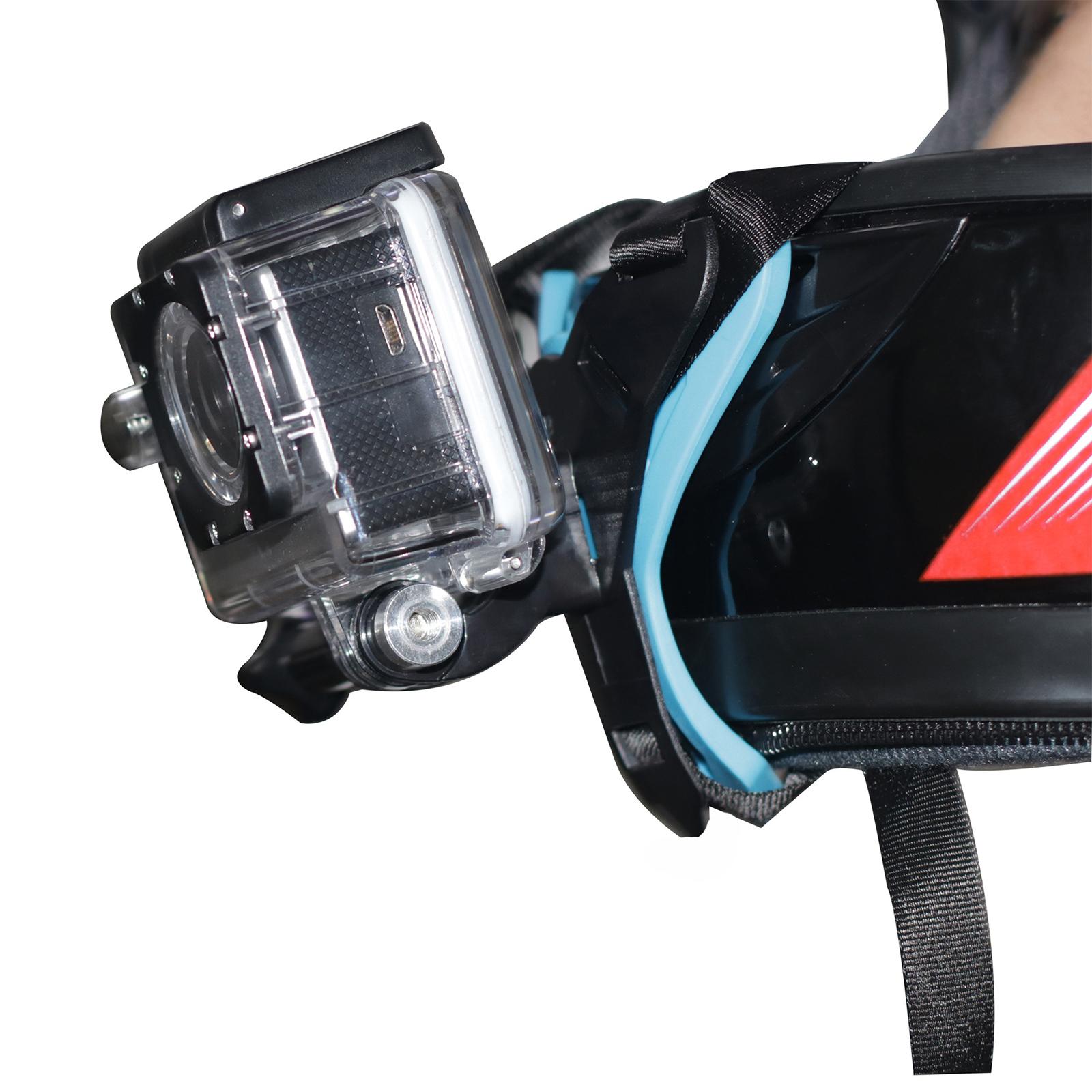 Helmet Chin Strap Mount for GoPro Hero 9/8/7//6/5 blue