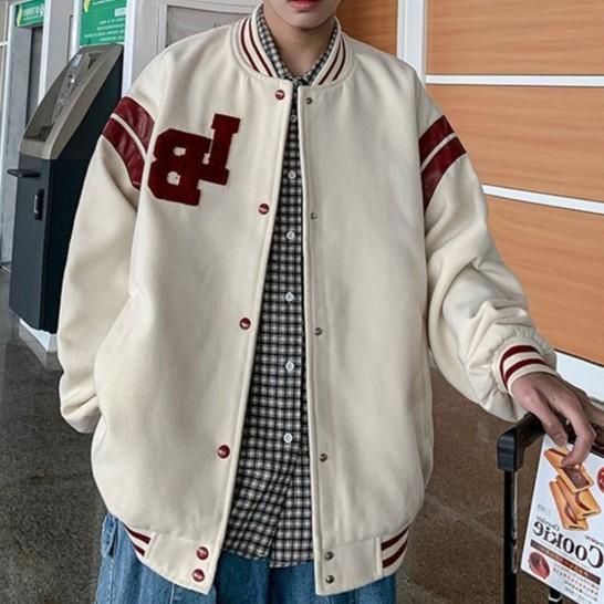 Áo bomber nam form rộng thời trang ulzzang hàn quốc, Áo bóng chày nam oversize thời trang unisex đi học đi chơi