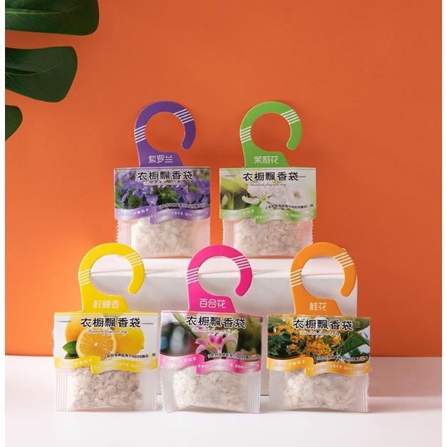 Túi thơm thảo mộc treo phòng/ treo tủ quần áo hương dịu ngọt - Túi Thơm Có Móc Treo Duashop