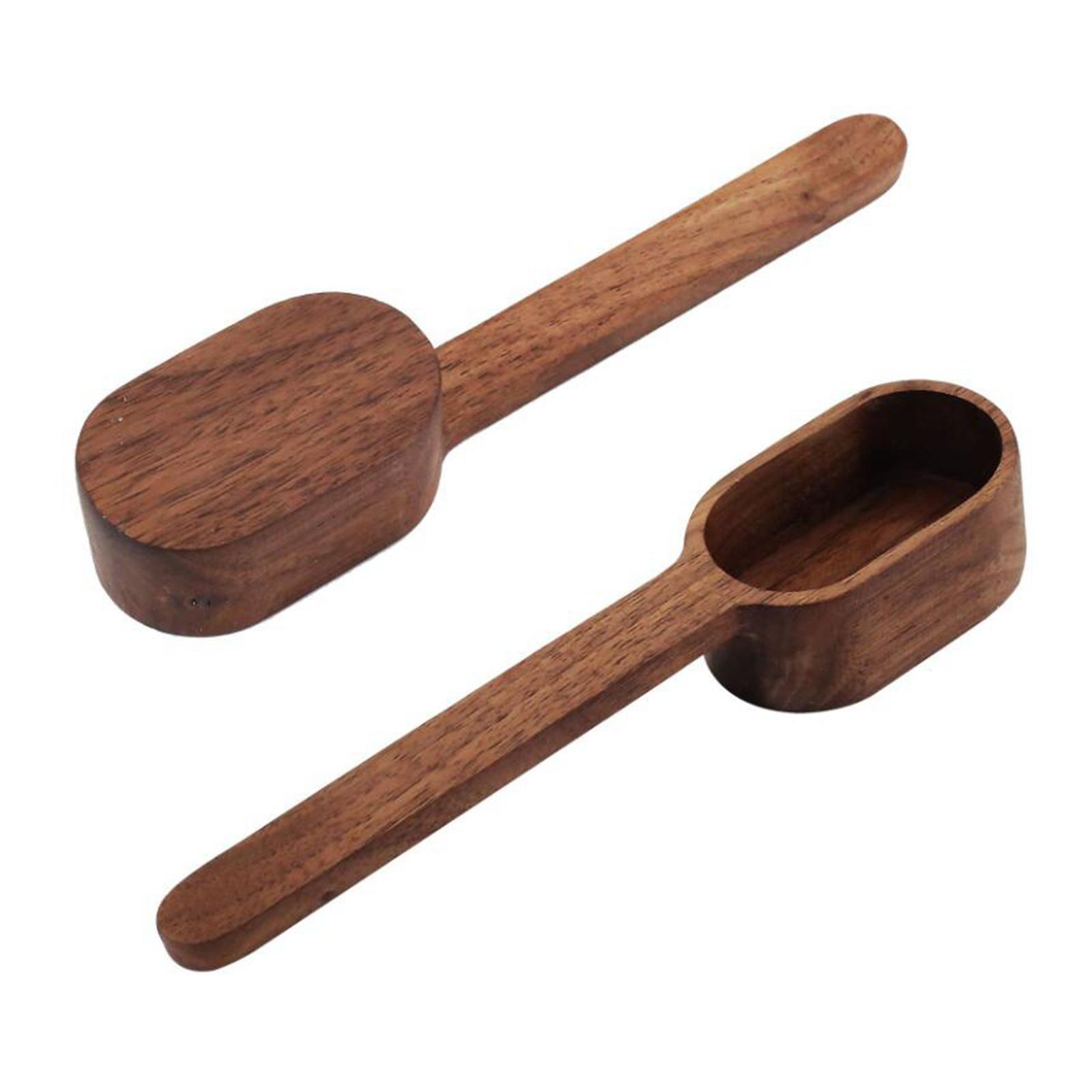 Coffee Scoop, Wooden Coffee Spoon in Black Walnut, Measuring for Coffee Beans, Ground Beans or Tea Tablespoon Home Kitchen Accessories