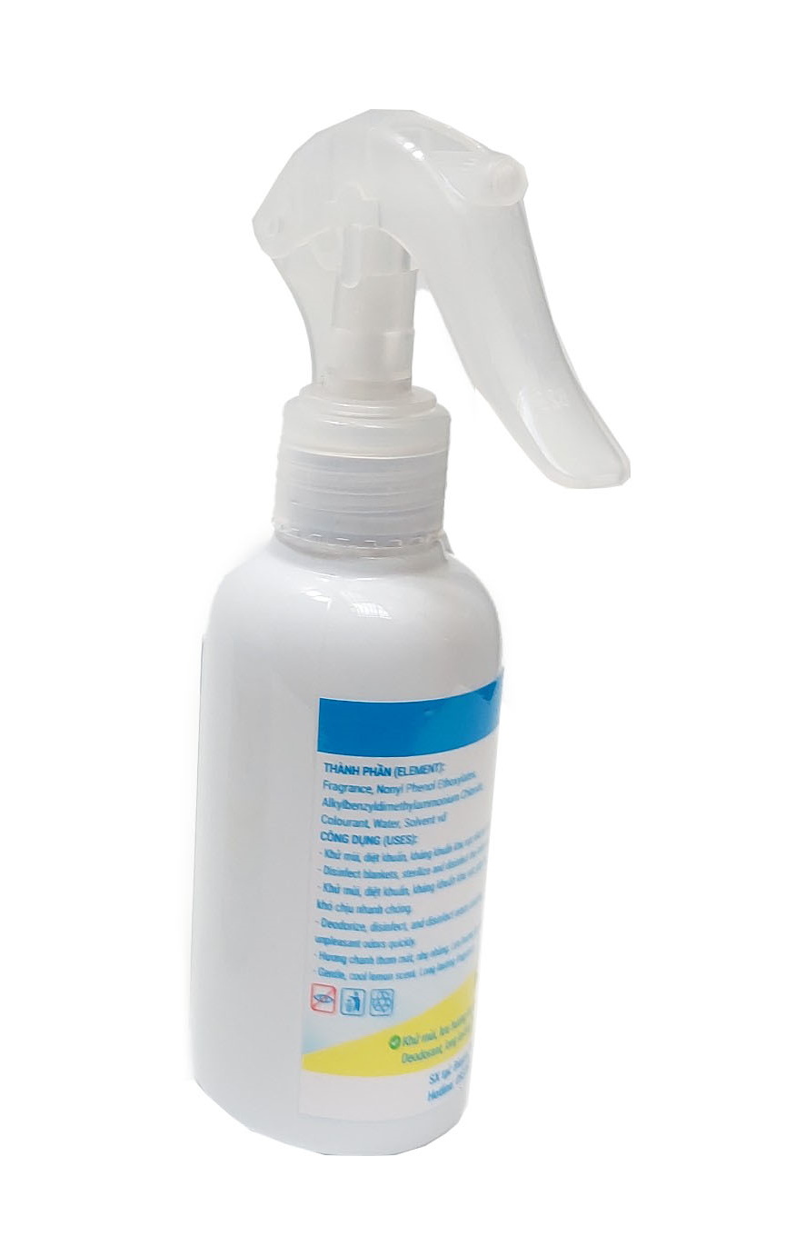 Chai xịt 150ml Biopro khử mùi diệt khuẩn kháng khuẩn Khu vực gây mùi khó chịu Khu vực nhà vệ sinh Hương chanh thơm mát