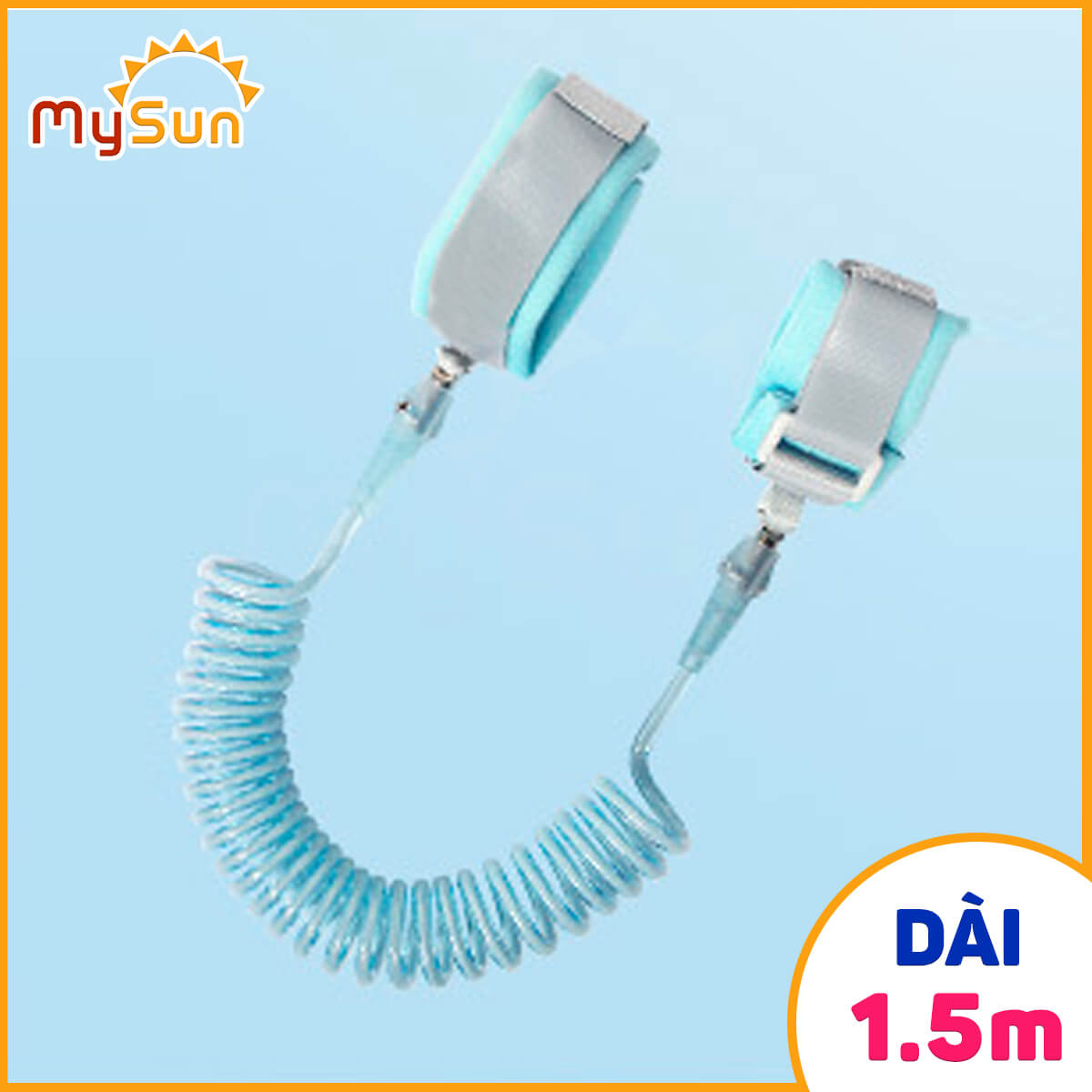 Dây đai dắt em bé đi dạo, vòng đeo tay chống lạc cho trẻ MySun