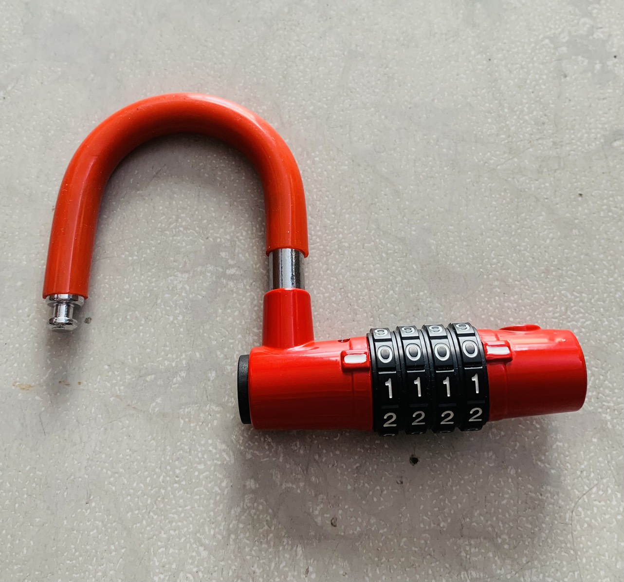 Ổ khóa số 4 số chữ U khóa xe đạp, xe máy, cổng, cửa, ...