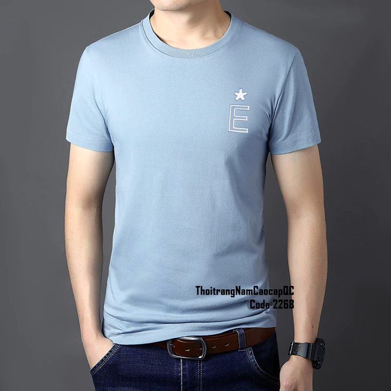 (Code 2268) Áo thun cổ tròn nam (5 màu) chất liệu cotton co giãn 4 chiều, mềm mại thoáng mát chống nhăn, Phom ôm trẻ trung năng động, Hàng xưởng Vinh Thiện Phát chất lượng