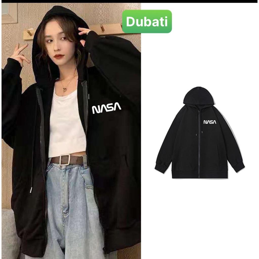 ÁO KHÓAT NỈ DÂY KÉO NASA, ÁO HOODIE NAM NỮ PHONG CÁCH HÀN QUỐC XỊN SÒ - DUBATI FASHION