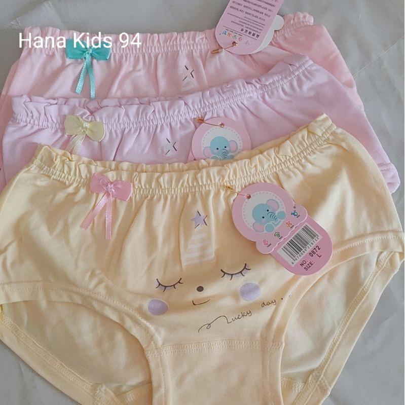 Quần lót tam giác bé gái cotton cao cấp mềm mại thoáng khí - Quần chíp trẻ em bảo vệ vùng kín size 8 - 30 kg