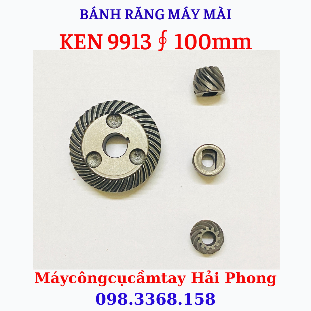 Bánh răng máy mài góc 'CRONW' Mod.3005 / 'KEN' Mod. 9913 / Katomer... ∮ 100 mm