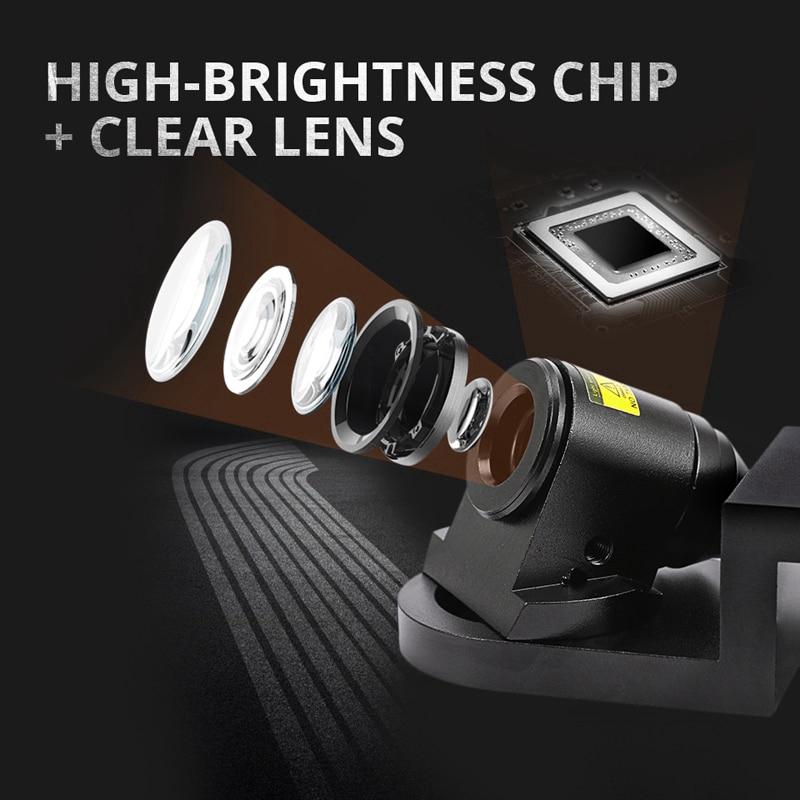 Cặp đèn LED chiếu sáng gắn xe hơi hình đôi cánh thiên thần sáng tạo