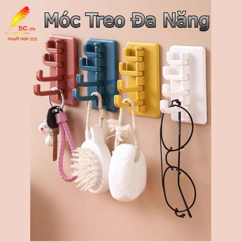 Móc Treo Thông Minh 4 Chấu Xoay 180 Độ Dán Tường Chắc Chắn Đa Năng Tiện Dụng