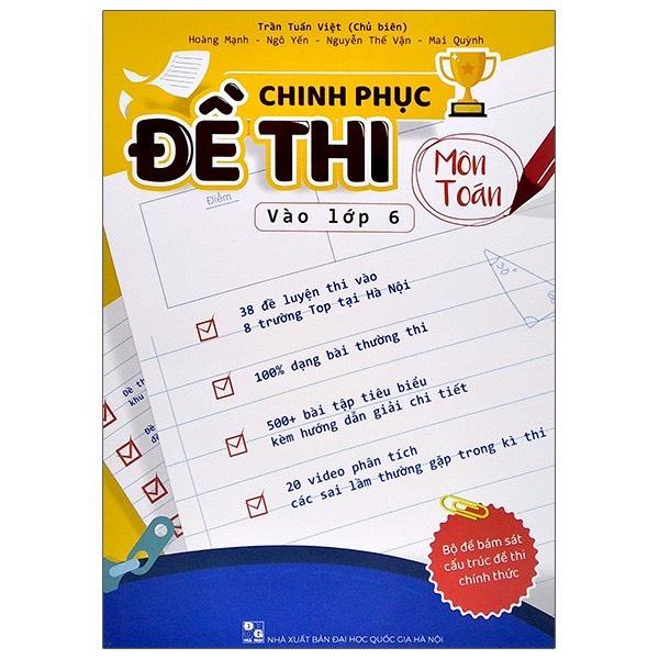 Sách - Chinh phục đề thi vào lớp 6 môn Toán