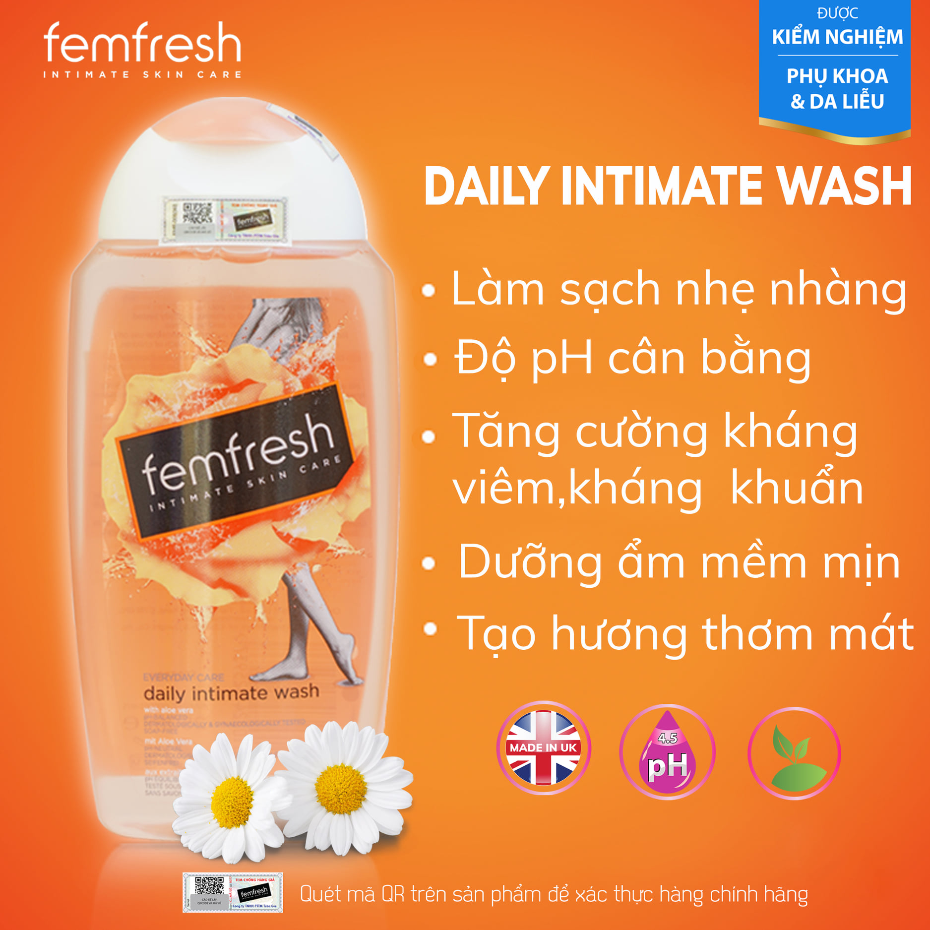 Dung Dịch Vệ Sinh Phụ Nữ Femfresh Daily Intimate Wash 250ml