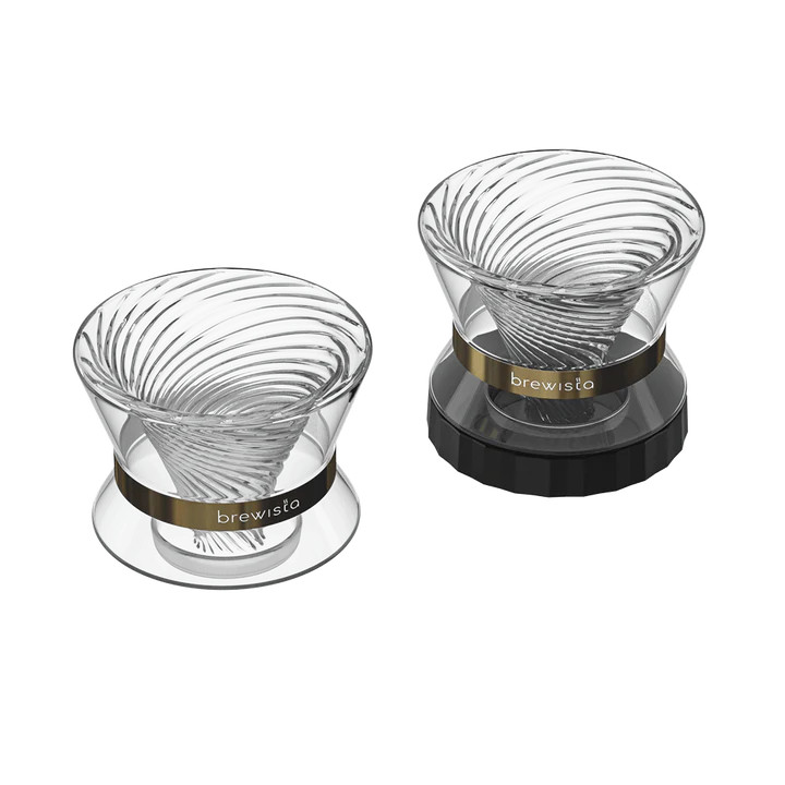 Phễu lọc cà phê V60 thủy tinh Brewista Tornado Duo Dripper