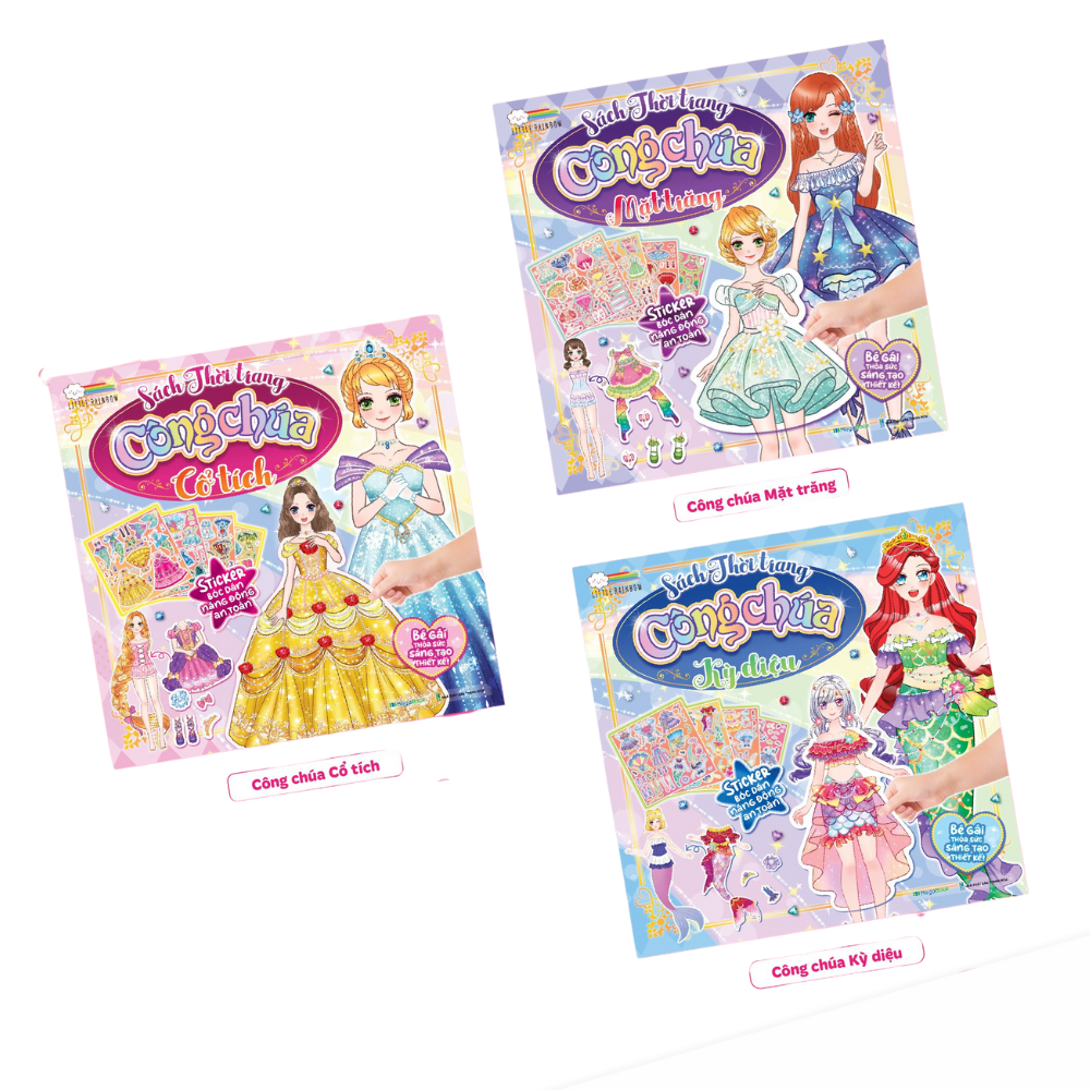 Combo 3 cuốn Sách thời trang công chúa