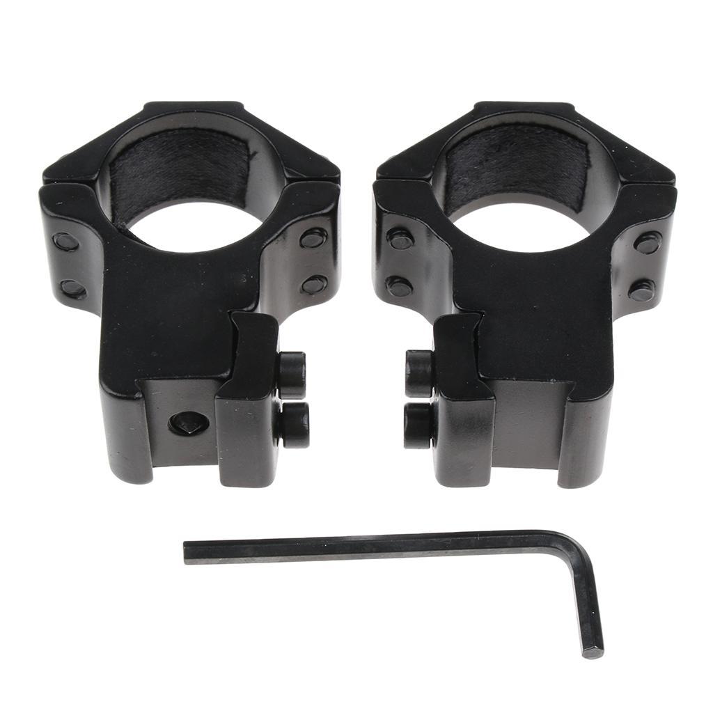 25.4mm 1'' Scope Mount Rings Fits for 11mm Dovetail Rail High Profile