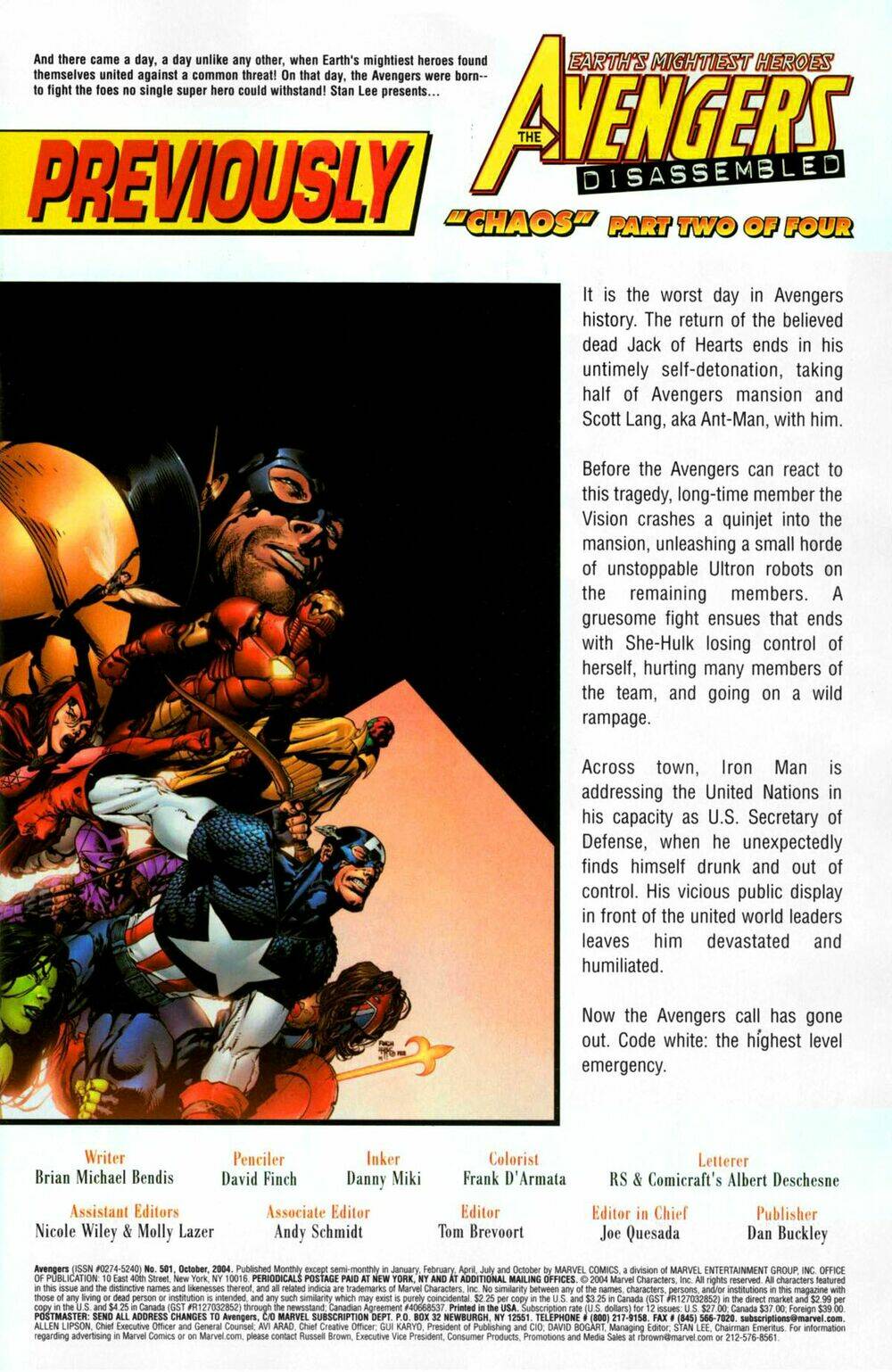 Avengers Disassembled chapter 2 3