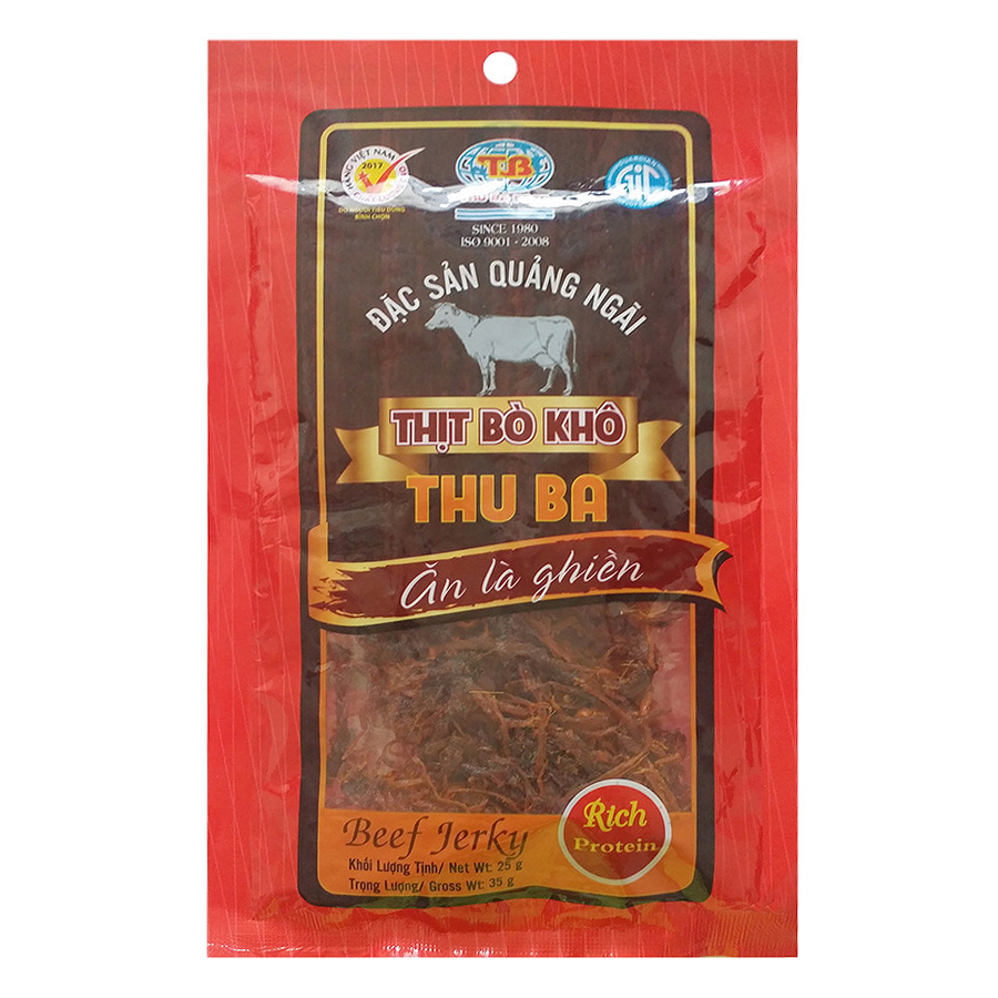 Bò Khô Thu Ba (500g) - Tặng 1 Gói Bò Khô Thu Ba 35g