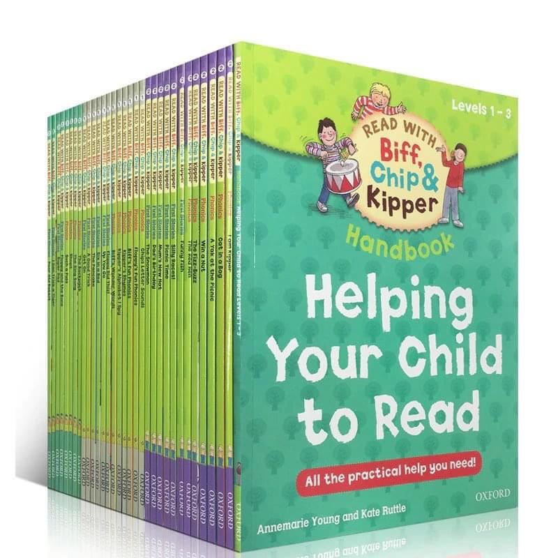 Oxford Reading Tree Biff, Chip and Kipper Level 1 - 3 bộ nhập 33 quyển kèm link audio